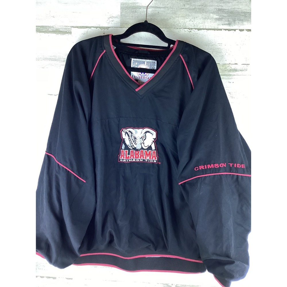 Genuine Stuff AL Crimson Ride Side Zipper Pullover Shell Jacket 2xl Embroidered